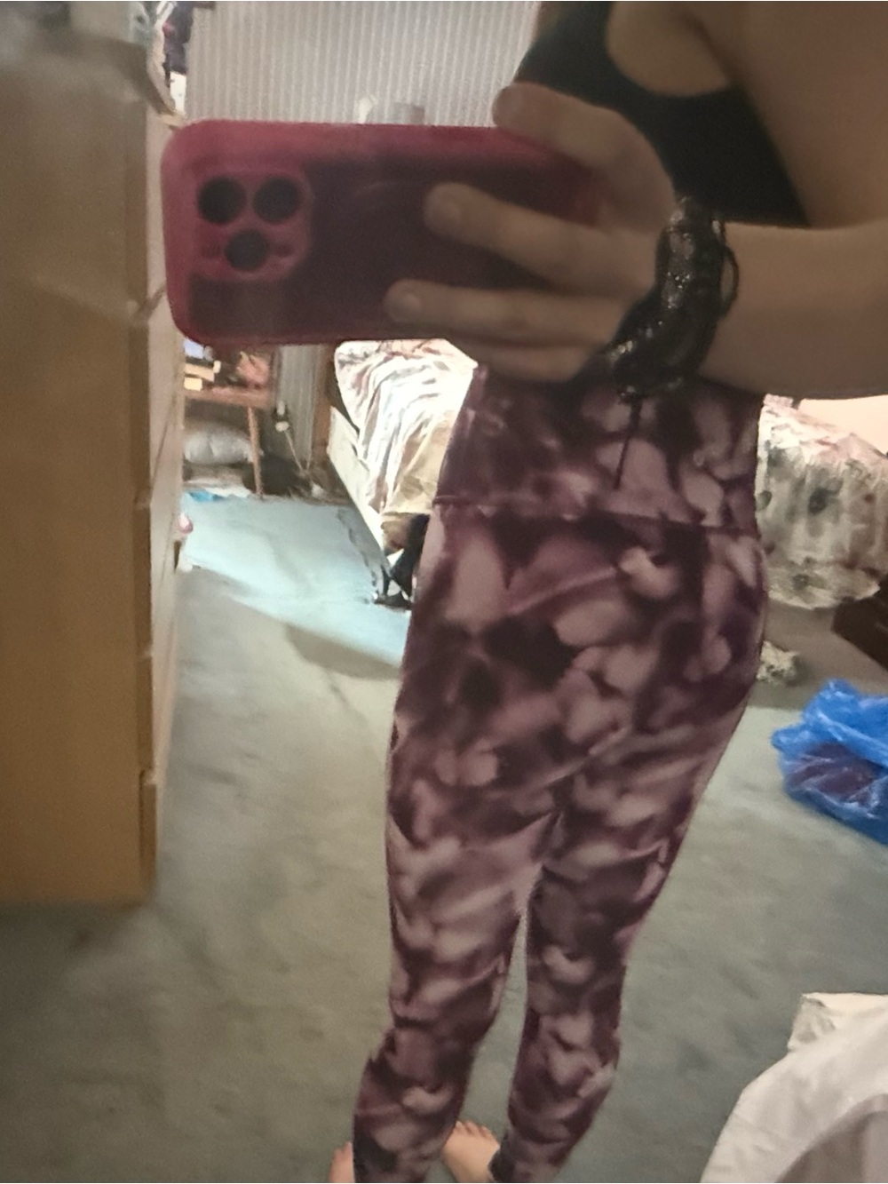 Lululemon Tie-Dye Purple High-Waist Leggings